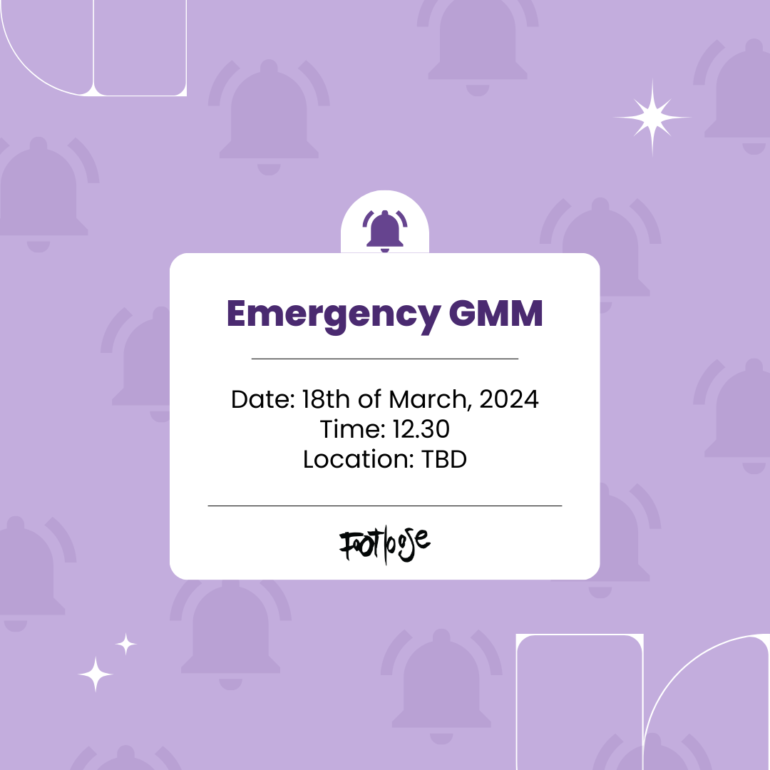 Emergency GMM 18th of March