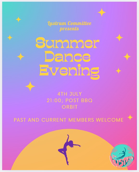 Lustrum Summer Dance Evening: current & past members welcome!