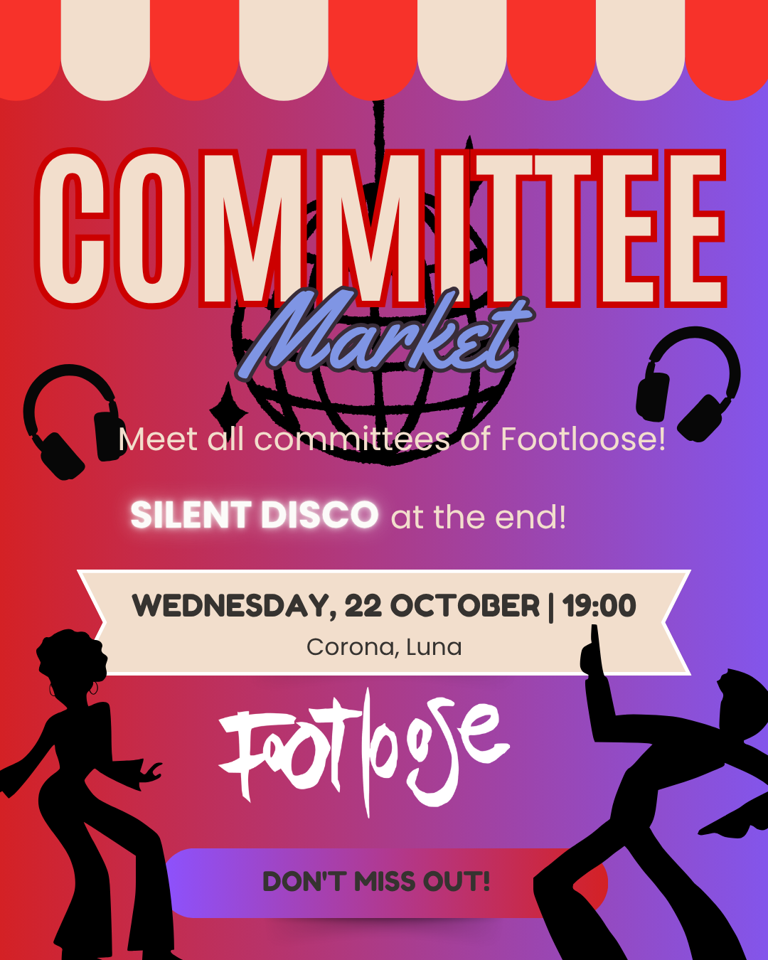 🎉 COMMITTEE MARKET + SILENT DISCO! 🎉
